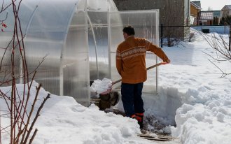 shutterstock.com / OlegSam: Нужно ли закидывать снег в теплицу