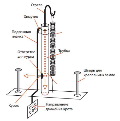 Капкан для крота своими руками чертежи