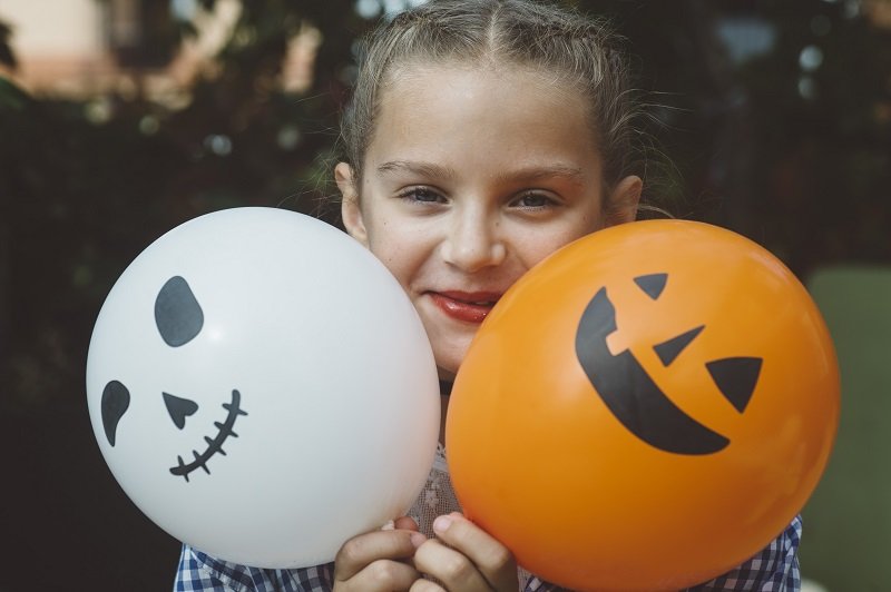 halloweenský balón